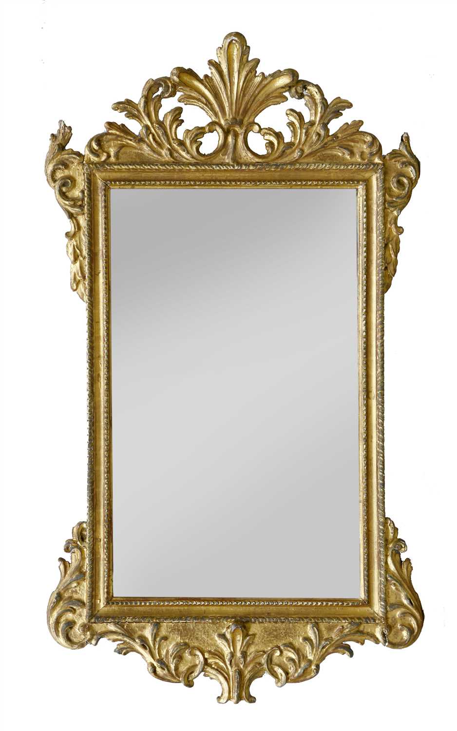 Lot 351 - A George II-style giltwood wall mirror