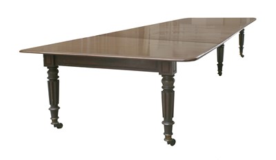 Lot 39 - A mahogany extending dining table