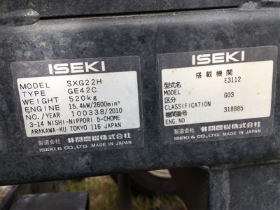 Lot 210 - An Iseki 5XG22 ride-on mower