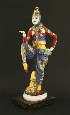 Lot 217 - A Rosenthal figure of a Korean dancer
