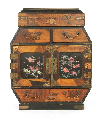 Lot 135 - A late 19th century Japanese table cabinet