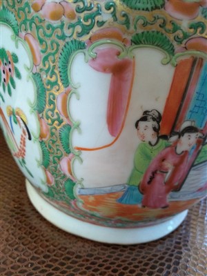 Lot 206 - A Chinese Canton famille rose vase