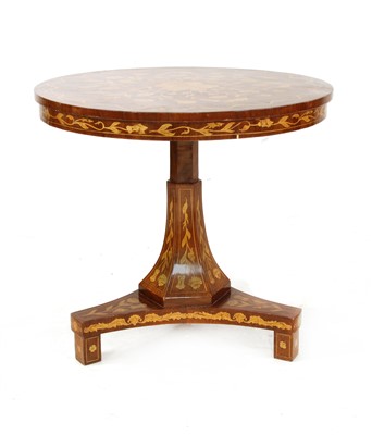 Lot 251 - A Dutch style marquetry inlaid centre table