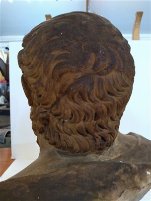 Lot 374 - An Italian carved marble bust of an emperor