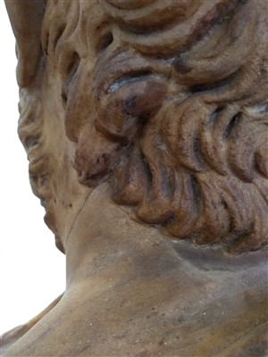 Lot 374 - An Italian carved marble bust of an emperor