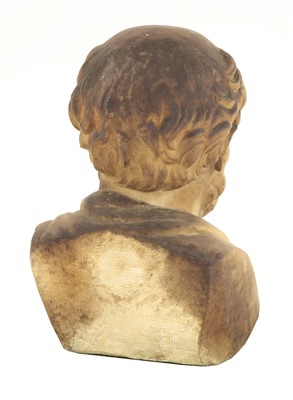 Lot 216 - An Italian carved marble bust of Socrates