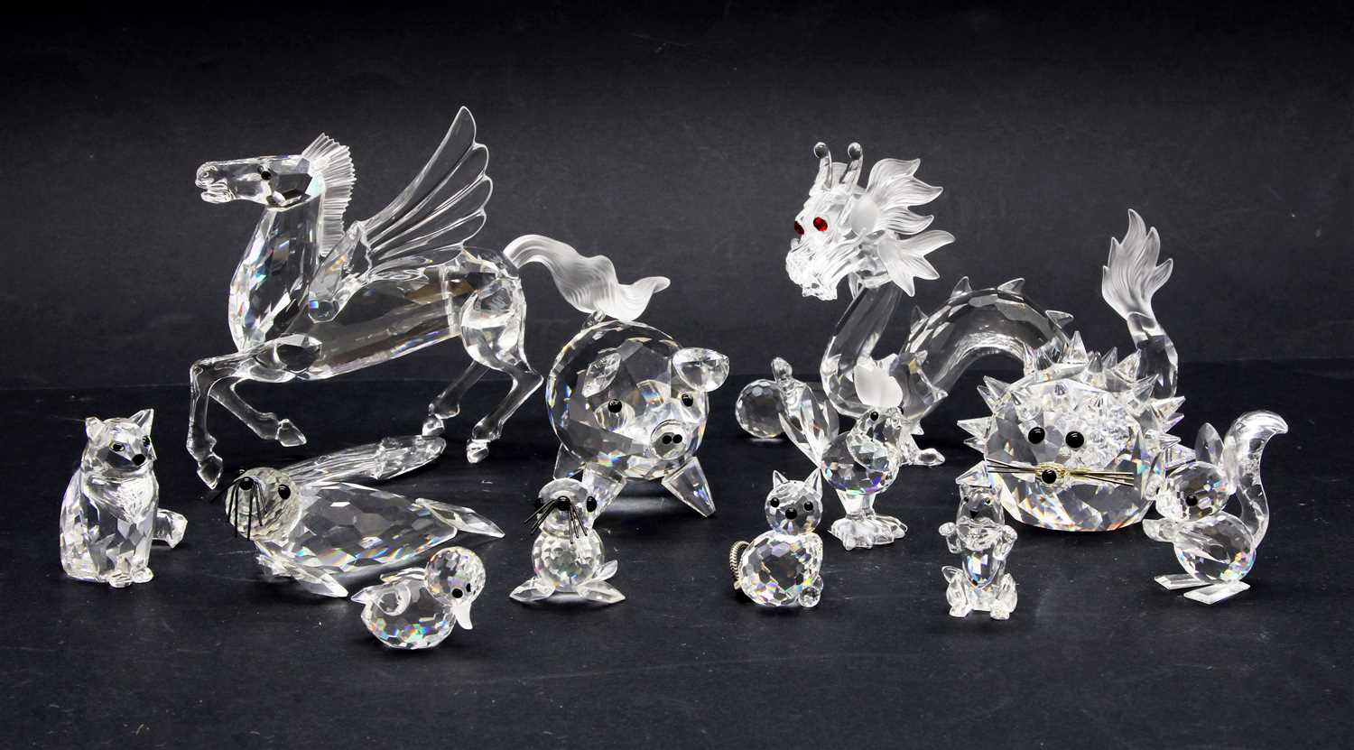 Lot 62 - A collection of Swarovski crystal