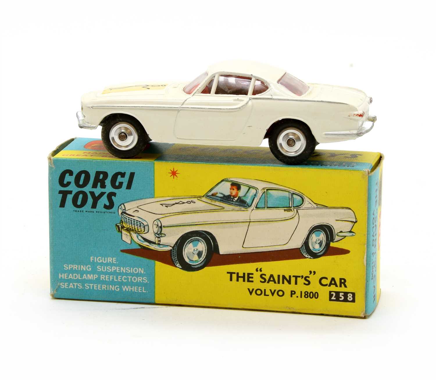 Lot 78 - Corgi Toys The Saint's Car Volvo P. 1800