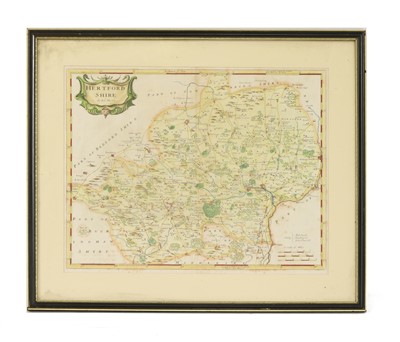 Lot 229 - Five antique maps of Hertfordshire