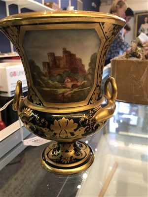 Lot 101 - A Derby urn vase