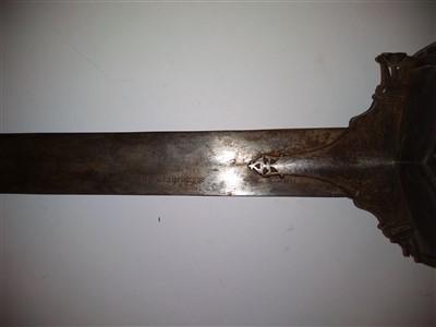 Lot 529 - A straight sword (firangi)