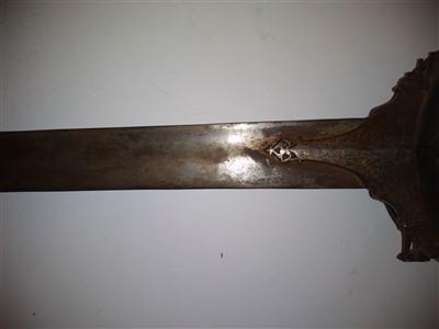 Lot 529 - A straight sword (firangi)