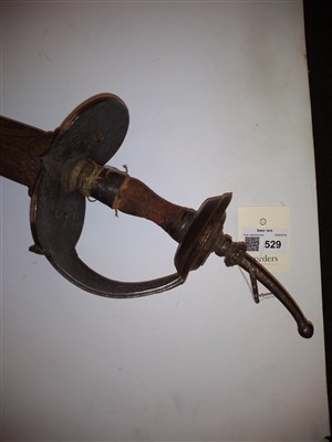 Lot 529 - A straight sword (firangi)