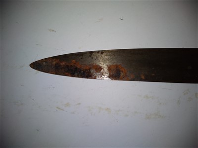 Lot 529 - A straight sword (firangi)