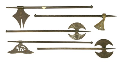 Lot 532 - Five steel ceremonial axes