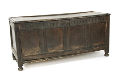 Lot 301 - A 17th century and later oak coffer