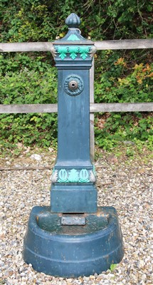 Lot 406 - A Victorian cast iron water fountain