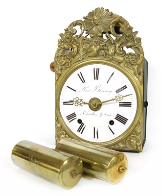 Lot 144 - A French Comtoise wall clock
