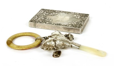 Lot 31 - A George IV silver card case