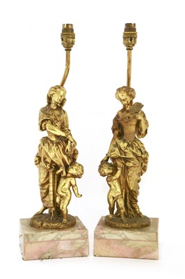 Lot 452 - A pair of late 19th century ormolu figures