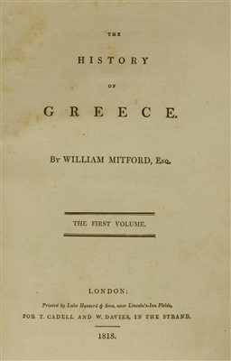 Lot 94 - Mitford, W: The History of Greece