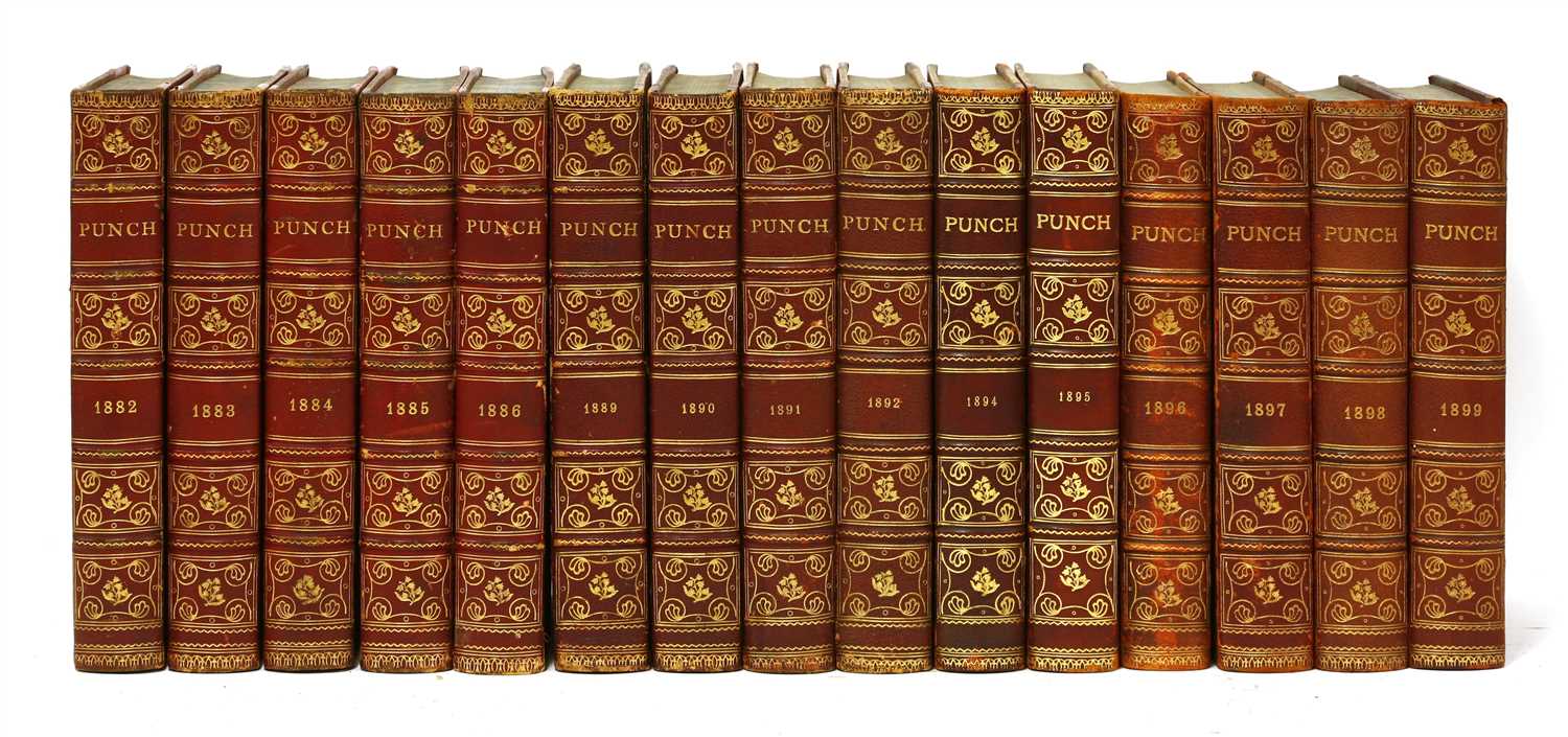 Lot 95 - Punch Magazine: 35 volumes; 1882-1920