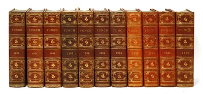 Lot 95 - Punch Magazine: 35 volumes; 1882-1920