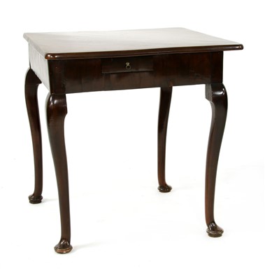 Lot 305 - A George III mahogany foldover tea table
