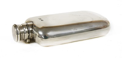 Lot 84 - A Victorian silver hip flask