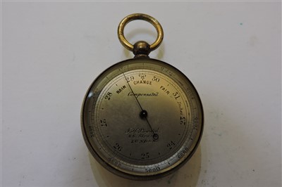 Lot 181 - Four pocket barometers