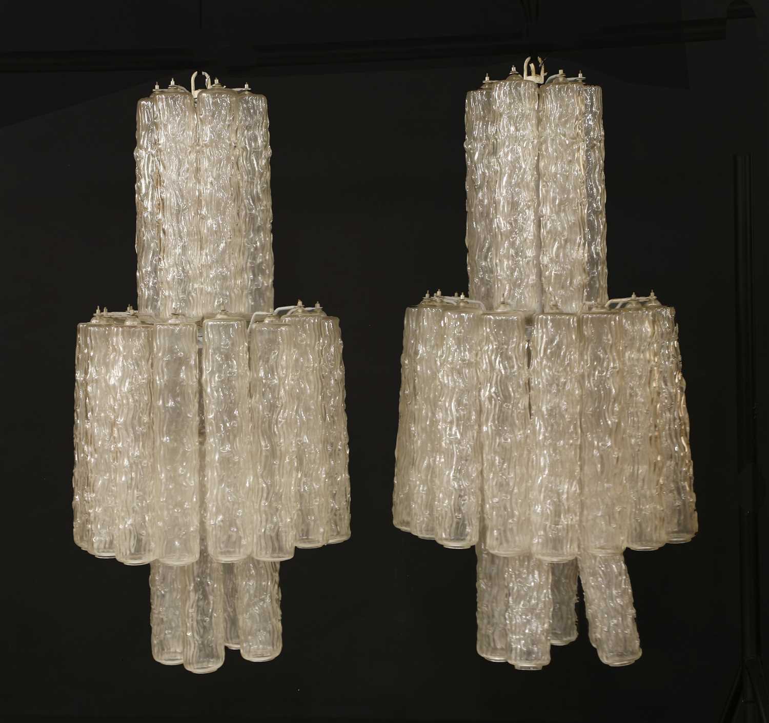 Lot 286 - A pair of Italian hanging ceiling lights