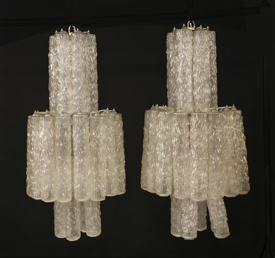 Lot 286 - A pair of Italian hanging ceiling lights