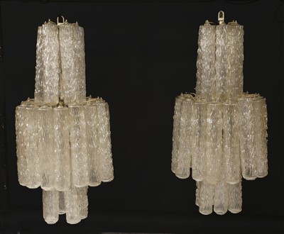 Lot 287 - A pair of Italian hanging ceiling lights