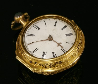 Lot 569 - A gilt metal and gold cased pocket watch