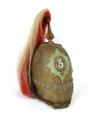 Lot 138 - A 5th Dragoons Horse Guards officer's helmet