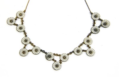 Lot 27 - A sterling silver Danish chandelier necklace