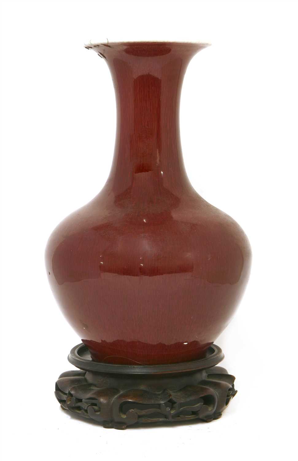 Lot 31 - A Chinese flambé glazed vase