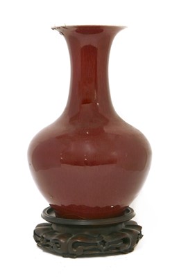 Lot 31 - A Chinese flambé glazed vase