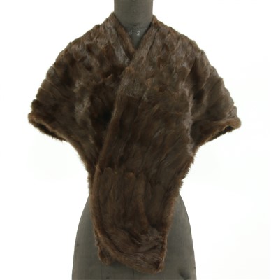 Lot 259 - An early 20th century velvet cape with fur edge, and three others