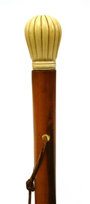 Lot 147 - An ivory and malacca walking stick