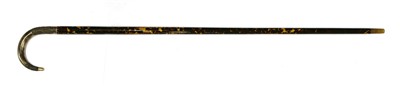 Lot 153 - A Chinese silver and tortoiseshell walking stick