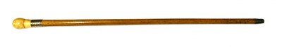 Lot 163 - An ivory and malacca gadget cane