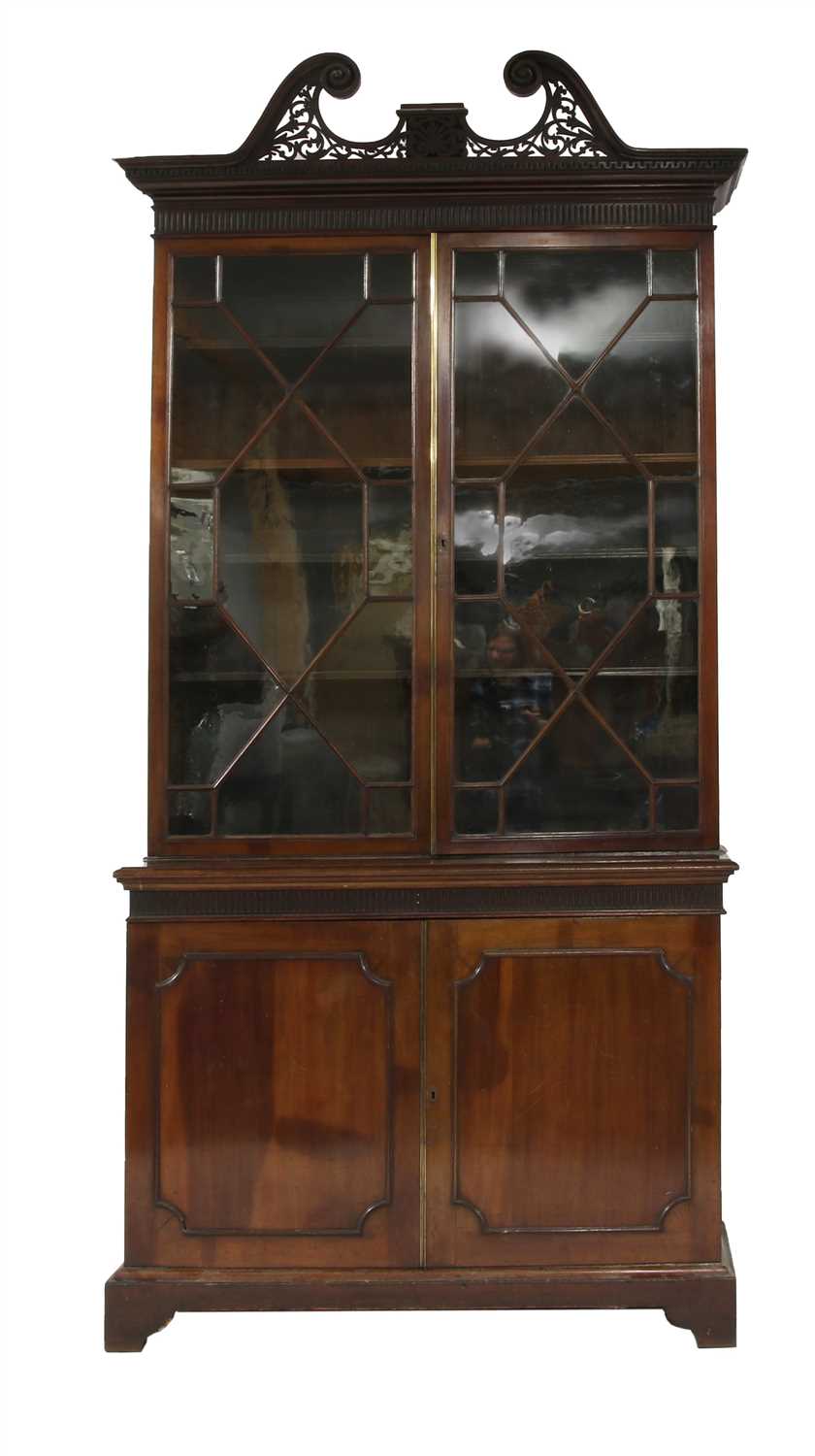 Lot 287 - A late 19th century mahogany bookcase