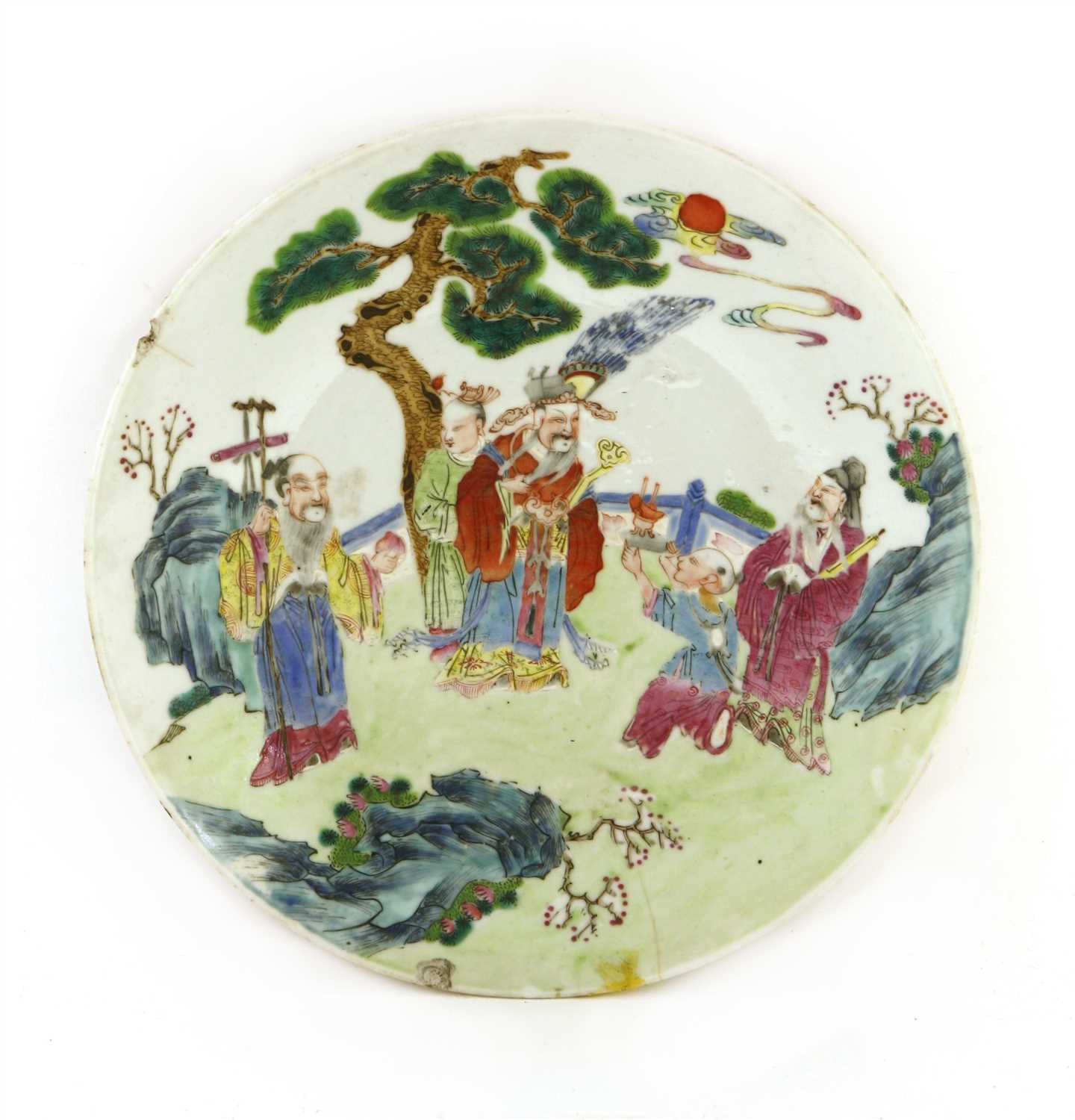 Lot 36 - A Chinese famille rose plate