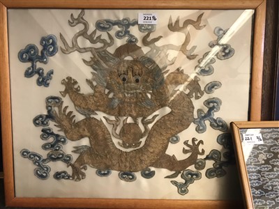 Lot 221 - A collection of Chinese embroidery