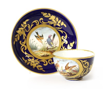 Lot 116A - A Sevres teacup and saucer