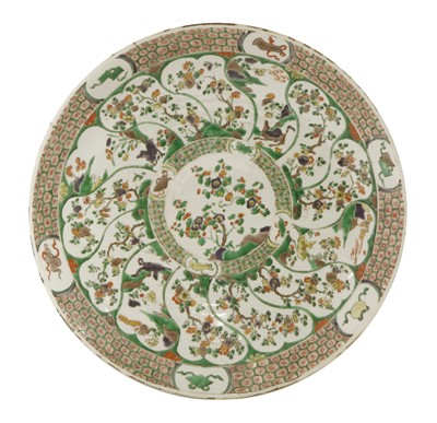 Lot 13 - A Chinese famille verte charger