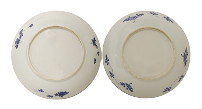 Lot 14 - Two Chinese blue and white chargers
