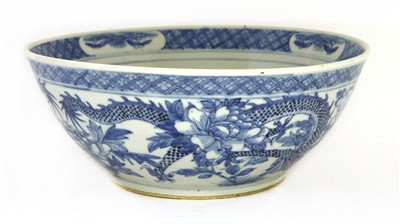 Lot 24 - A Chinese blue and white punch bowl