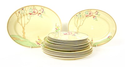 Lot 227 - A group of Clarice Cliff Chippendale Trees pattern dinner wares